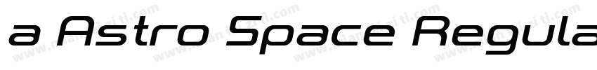 a Astro Space Regular字体转换